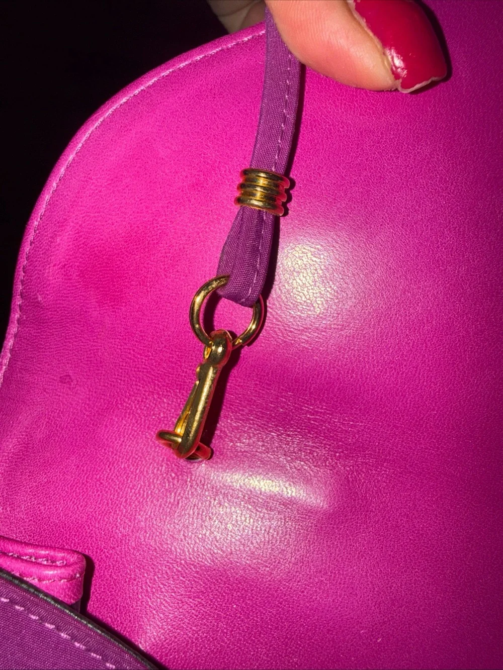 Charles Jourdan Magenta Purple Crossbody Bag